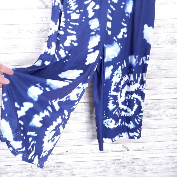 Beyond This Plane Womens Jumpsuit M Sleeveless Wide Leg 528A - Picture 2 of 6